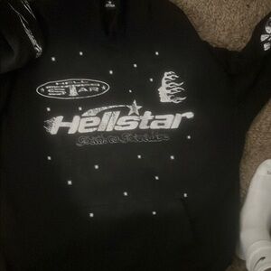 Hellstar Black Graphic Hoodie size m 80 for it
